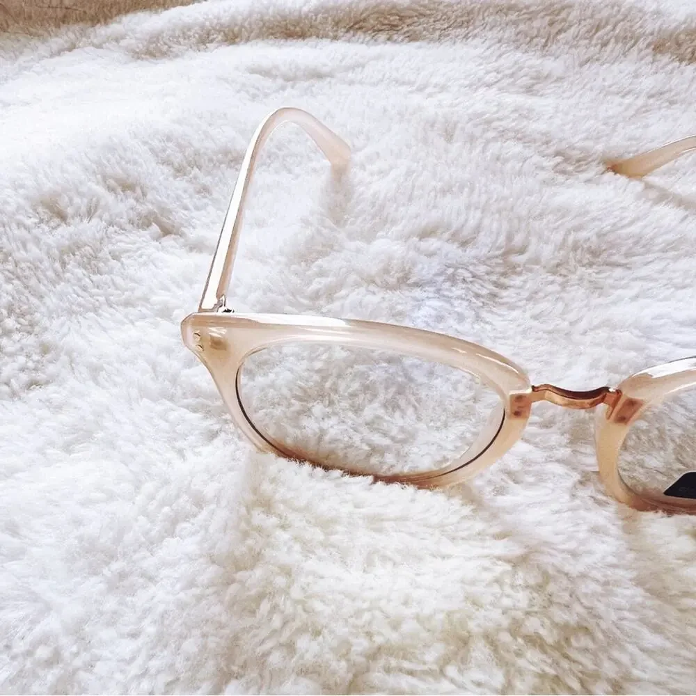 Cleo Pink Round Blue Light Glasses